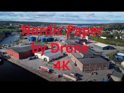 Greåker Næringspark and Nordic Paper by Drone 4K