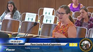 5/25/21 Placer County Board of Supervisors