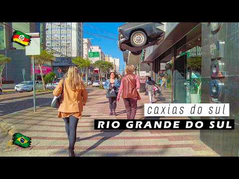 Walking in Caxias do Sul  — Rio Grande do Sul 🇧🇷 Brazil 【 4K UHD 】