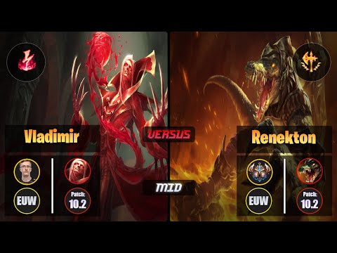 MagiFelix [Electrocute] VLADIMIR (Mid) VS [Conqueror] RENEKTON - Challenger EUW Patch 10.2