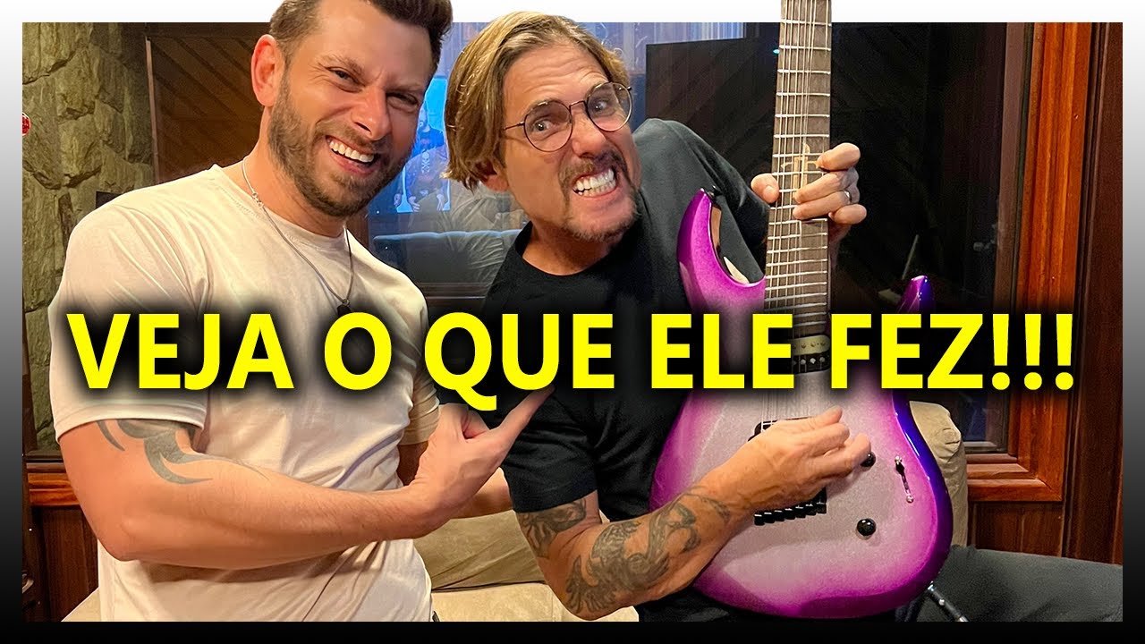 HUDSON toca com GUITARRA DE 7 CORDAS pela PRIMEIRA VEZ