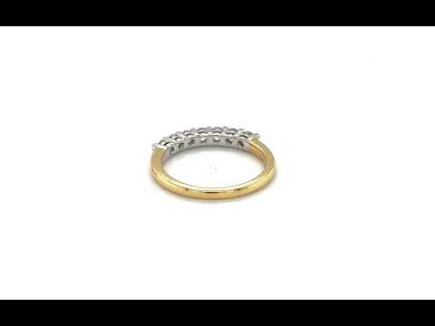 18ct Yellow Gold Brilliant Cut Diamond Claw Set Ring - 01060477 | Johnsons Jewellers