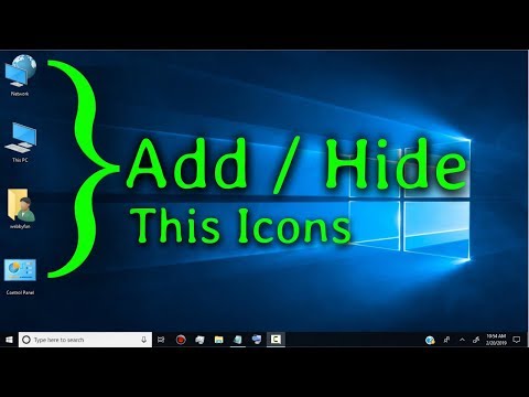 Add / Hide This PC or My Computer Desktop Icons on Windows 10 Video
