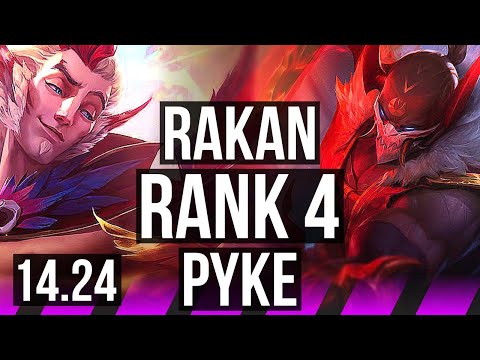 RAKAN & Ziggs vs PYKE & Jhin (SUP) | Rank 4, 5/2/14 | KR Challenger | 14.24