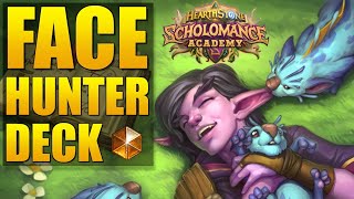 How to get LEGEND with FACE HUNTER DECK | Best hunter decks 2020 | Hearthstone Scholomance Academy