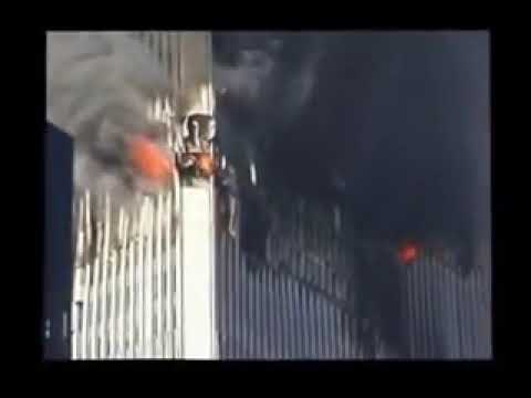 Molten Steel Pouring From WTC2   Loud collapse audio  360p