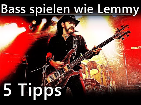 Bass spielen wie Lemmy von Motörhead 5 Tipps!