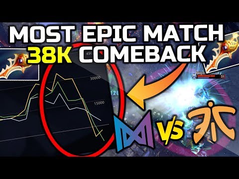 NIGMA vs FNATIC - EPIC 38k Rapier COMEBACK - WTF Crazy Teamfights LEIPZIG MAJOR DreamLeague 13