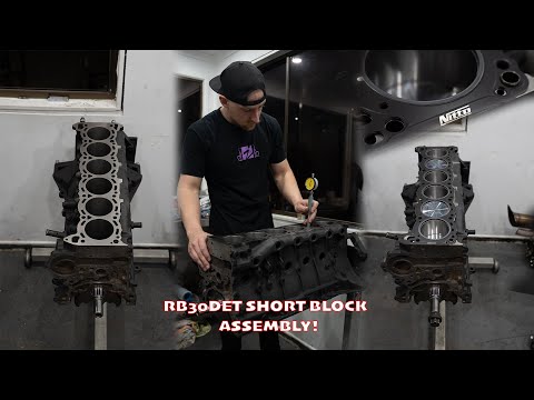 The R33's RB30DET engine build begins...