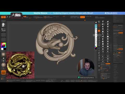 Sculpting Organic Jewelry Designs with ZBrush 2022 - Nacho Riesco Gostanza
