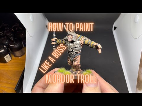 How to paint a Mordor Troll. (Painting tutorial)