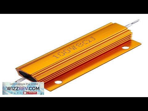 10pcs RX24 100W 8R 8RJ Metal Aluminum Case High Power Resistor Golden