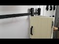 Black Single Bi Fold Sliding Barn Door Track And Hardware Kit