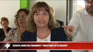 21 ottobre 2019 - Taranto, ministro Fioramonti: Investiamo su istruzione