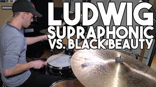 Video thumbnail for Ludwig Supraphonic Vs Black Beauty | SpectreSoundStudios SHOOTOUT by SpectreSoundStudios
