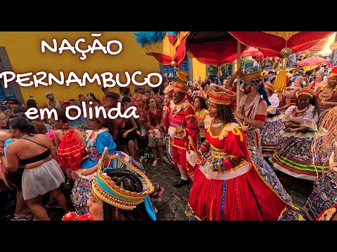 MARACATU NAÇÃO PERNAMBUCO Ecoa nas Ruas! 🥁👑🎭 #Olinda #Carnaval