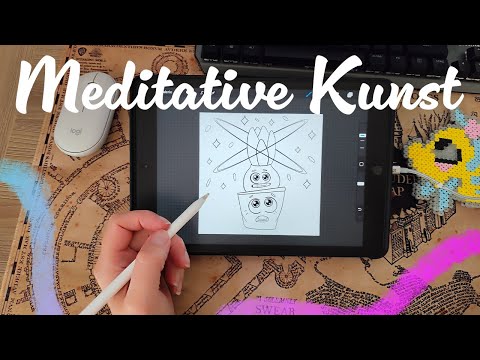 Skizze auf dem iPad - Ausmalbild - zeichnen in Procreate