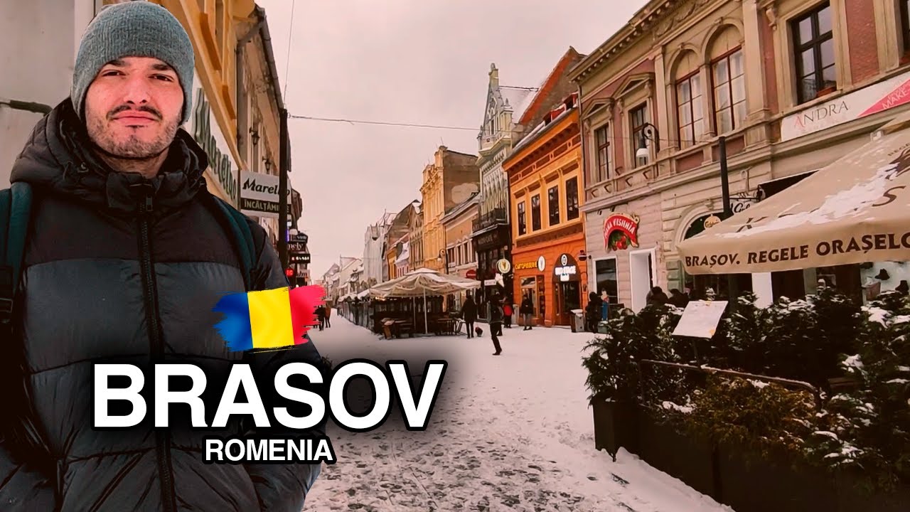 A fantástica cidade de BRASOV na ROMÊNIA (com muita neve)