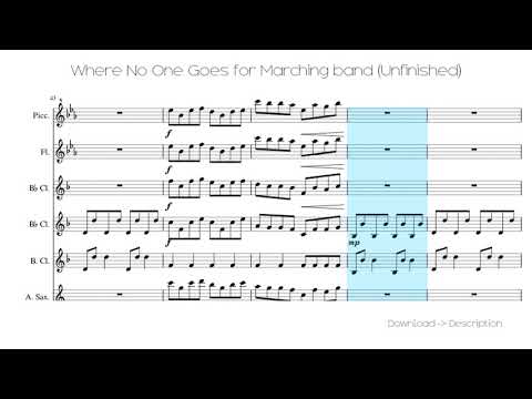 🎶 Where No One Goes For Marching Band (Unfinished) 🎸🎸