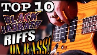 TOP 10 Black Sabbath Riffs On Bass