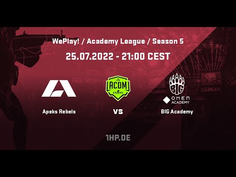 Прогноз на матч Apeks Rebels vs BIG Academy WePlay Academy League Season 5