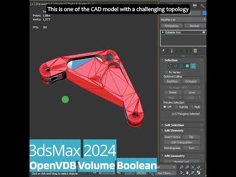 #3dsMax 2024 Boolean - OpenVDB Volume Boolean