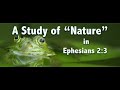 Ephesians 2:1-3 - Are We Really Born Children of Wrath?  What Does "By Nature" Mean?