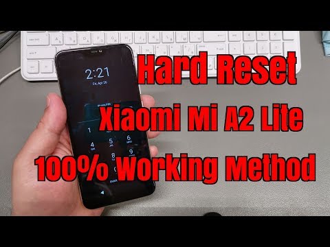 Hard reset Xiaomi Mi A2 Lite M1805D1SG. Remove pin, pattern, password lock.