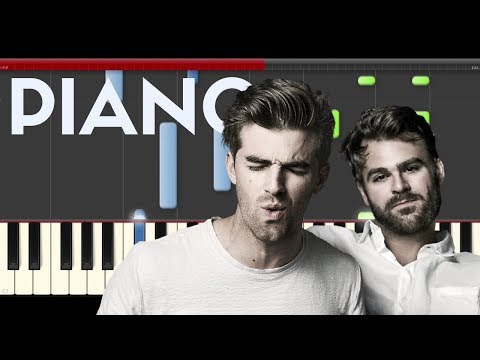The Chainsmokers All We Know piano midi tutorial sheet partitura cover app karaoke