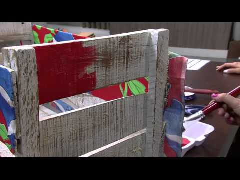 Mulher.com 16/06/2015 Isa Perinotto - Decoração em caixote de frutas Parte 2/2