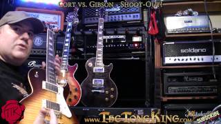 Video thumbnail for Cort vs. Gibson Guitars - Shoot-Out!  CR250 vs. Les Paul !! by The Tone King