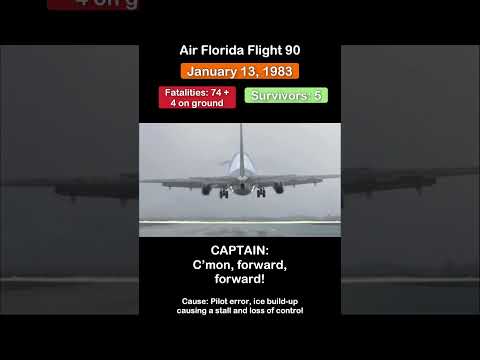 Air Florida Flight 90 Cockpit Recording | Crash Animation + Real Audio