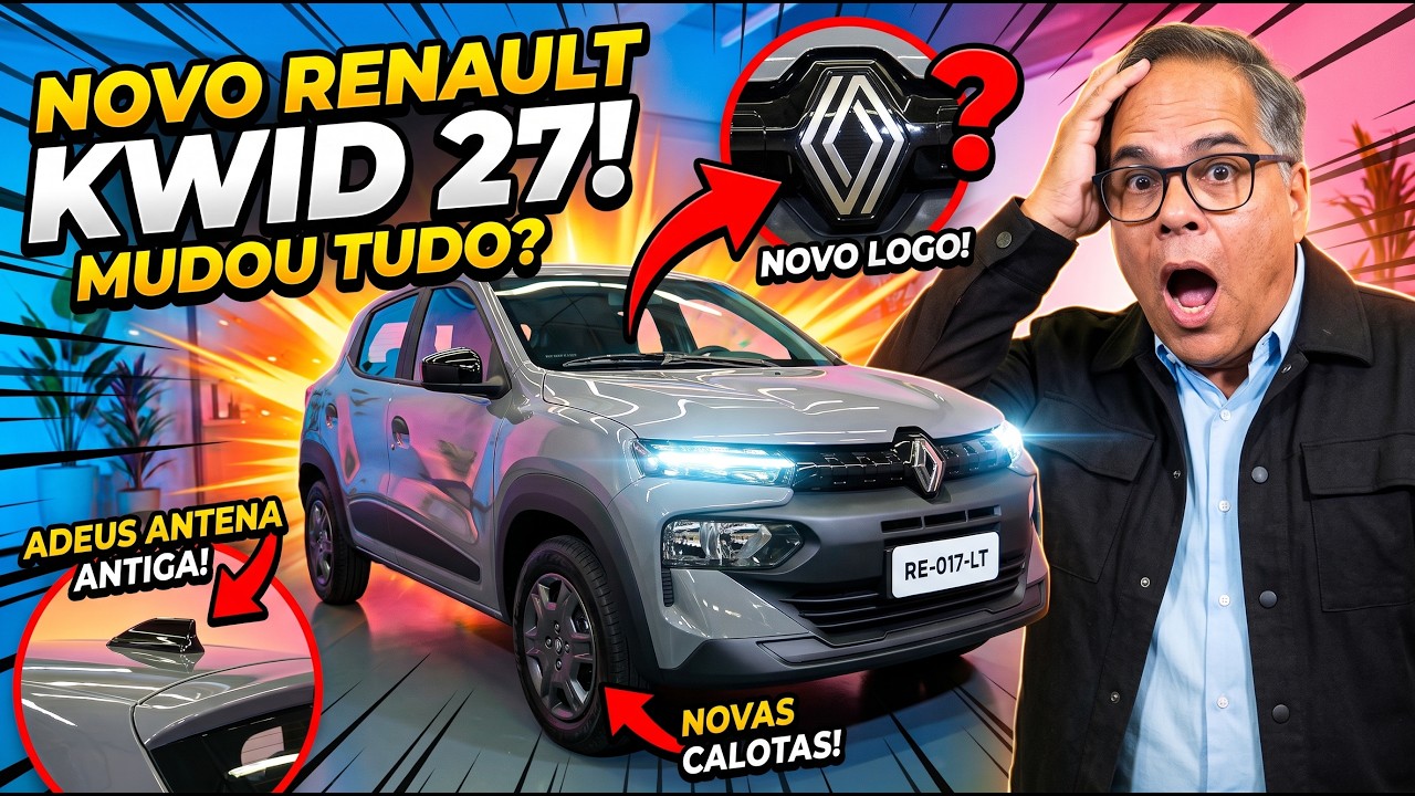 Renault Kwid 2027. Renovado e mais barato? Acompanhe!