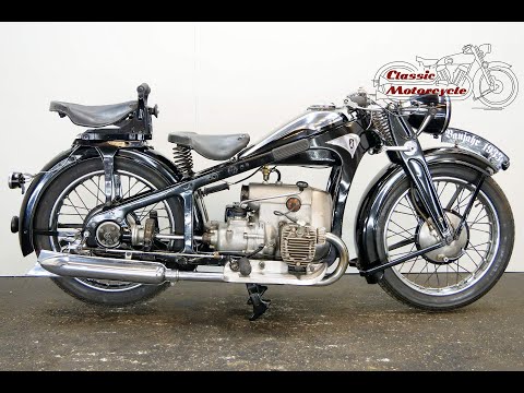 Zündapp K500 1933 498cc 2 cyl sv - starting up