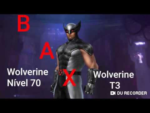 BAX Combate Herói: Wolverine nível 70 X Wolverine T3