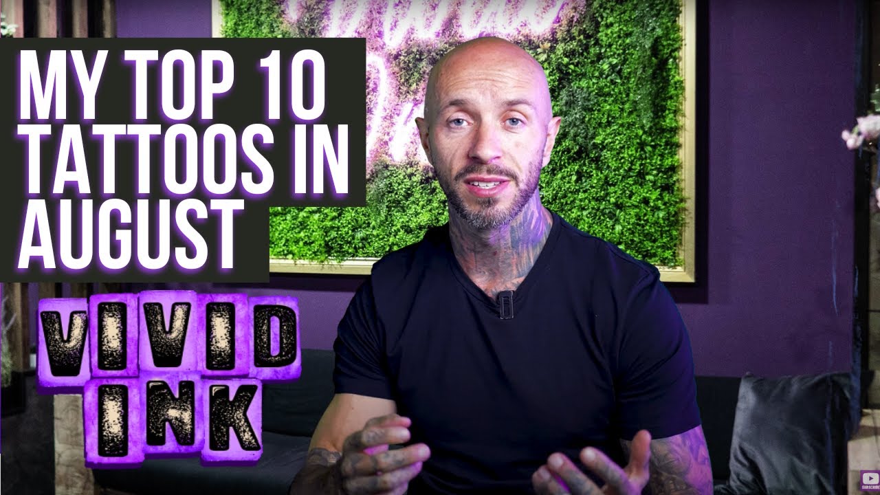 Andy's 10 Top Tattoos of August for Vivid Ink Tattoo Studios 💜⚡️