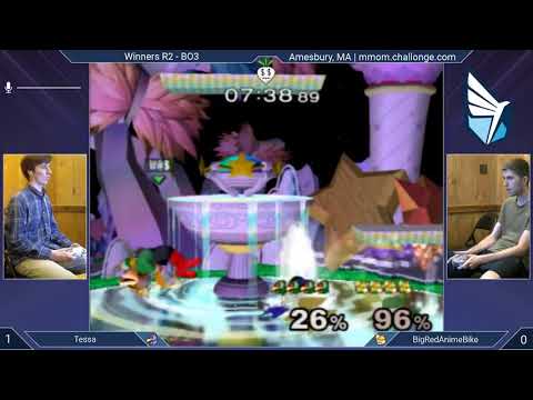 MMOM161 SSBM - Tessa (Falco) vs. BigRedAnimeBike (Fox) - Melee WR2