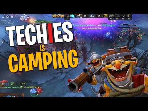 Techies is Camping - DotA 2 Full Match