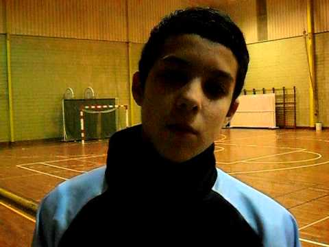 entrevista Daniel Gonçalves, ala direito da Esc. Básica D. João I de futsal iniciados
