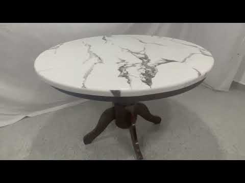Marble Round Dining 4 Seater Set