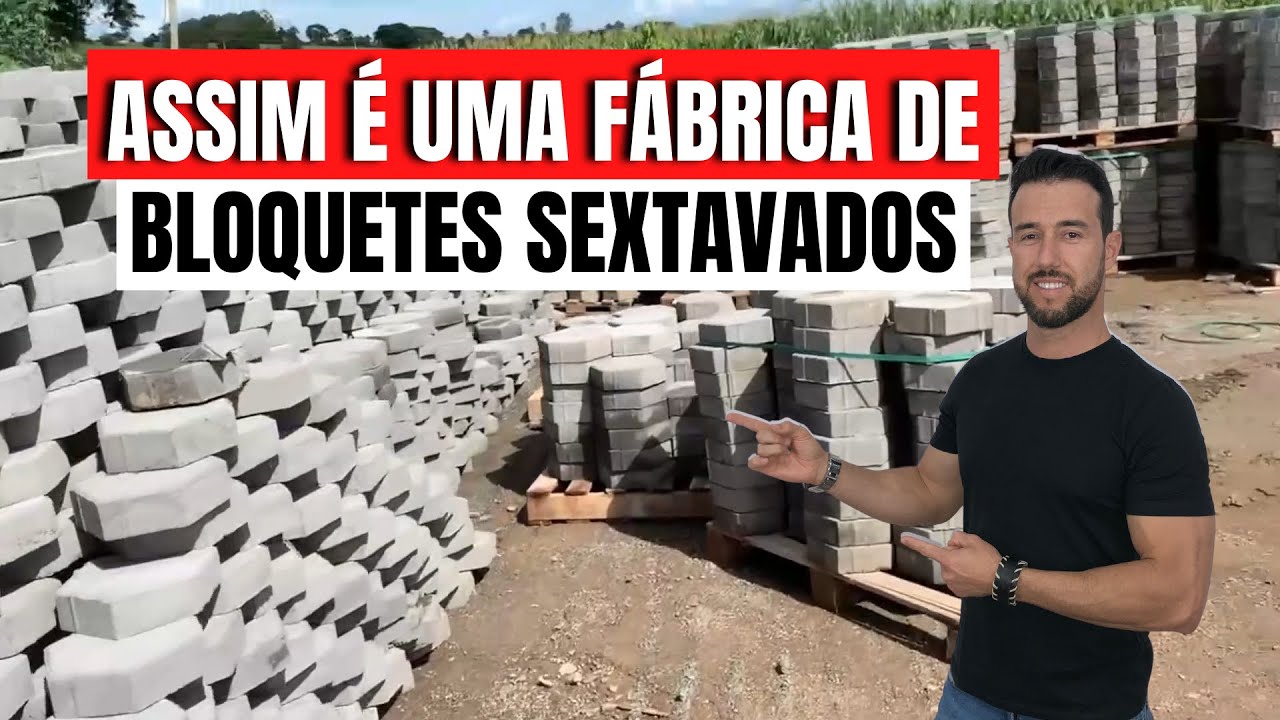 Com uma estrutura simples consegue se dar muita produção de pavers