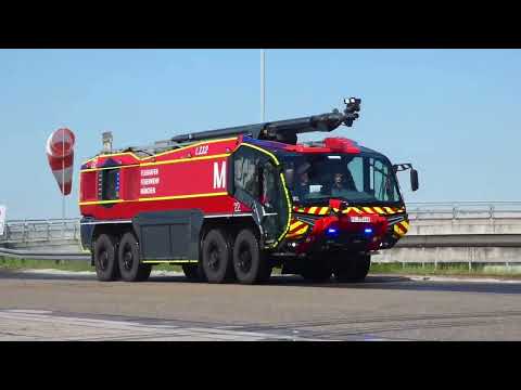 "Rosenbauer Panther 8x8 FLF 22 and FLF 23: Advanced Fire Fighting Vehicles at Munich Airport"