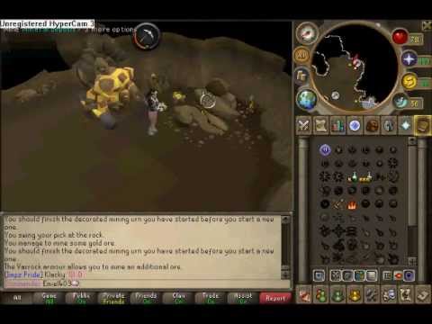 mining with JUJU mining potions and overheat