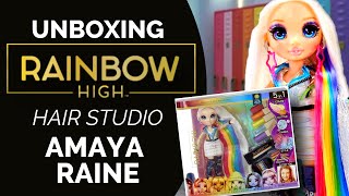 Rainbow High Hair Studio Unboxing Rainbow High Doll Amaya Raine
