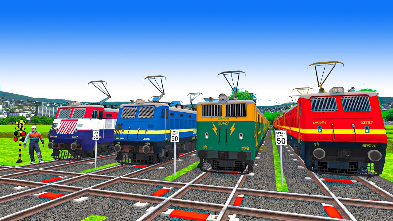 踏切アニメ  あぶない電車 TRAIN 🚦 Fumikiri 3D Railroad Crossing Animation #train #1