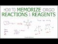 How To Memorize Organic Chemistry Reactions And Reagents Workshop Recording
