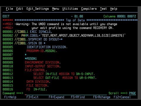 Systems programming with IBM Cobol - M72