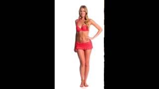 Betsey Johnson Swimwear Beach Club Solids Bump Me Up Underwire Bikini Top | SwimOutlet.com
