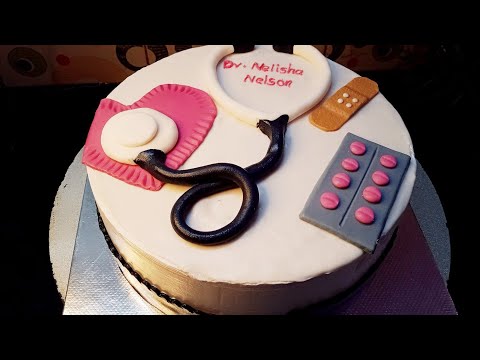 #shorts / doctor theme cake/chocolate cake design/fondant cake design/Nimmi sibi cooking world