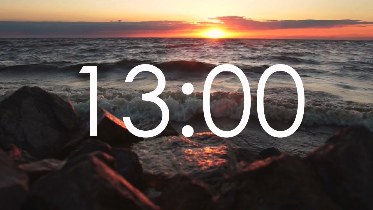 13 Minute Timer with Ambient Music.